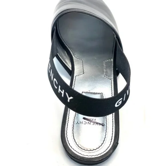 GIVENCHYBlack Rivington Logo Slingback Flats Size EU:37.5